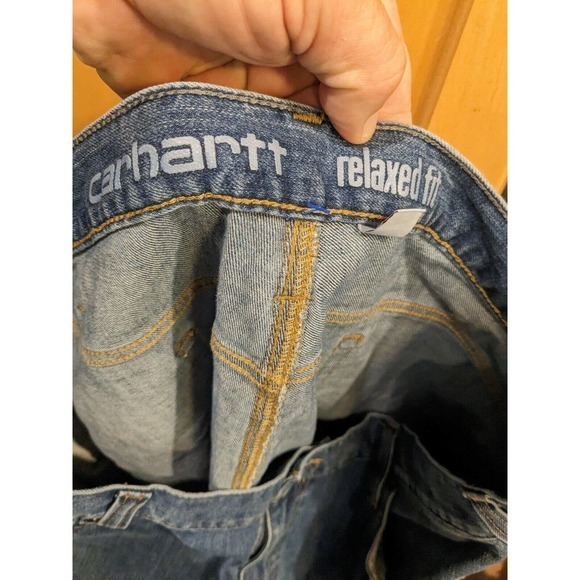 Carhartt Mens Sz 40X30 Medium Blue‎ Cotton straight Leg Jeans, 102804-964 - Picture 4 of 5